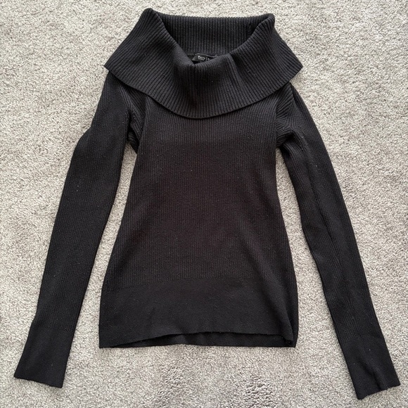 White House Black Market Sweaters - White House Black Market Black Cowl Neck Sweater